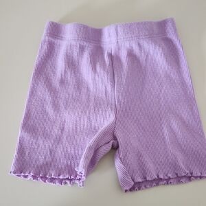 Lilac Ribbed Shorts